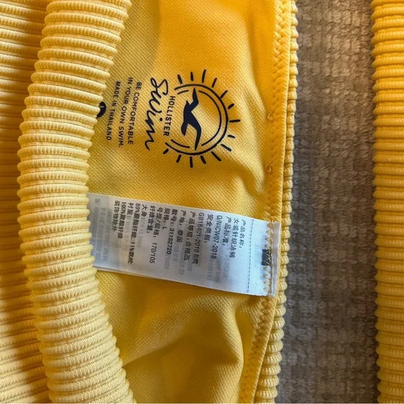 Hollister Yellow Ribbed Bikini Set - Picture 2 of 3